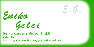 eniko gelei business card